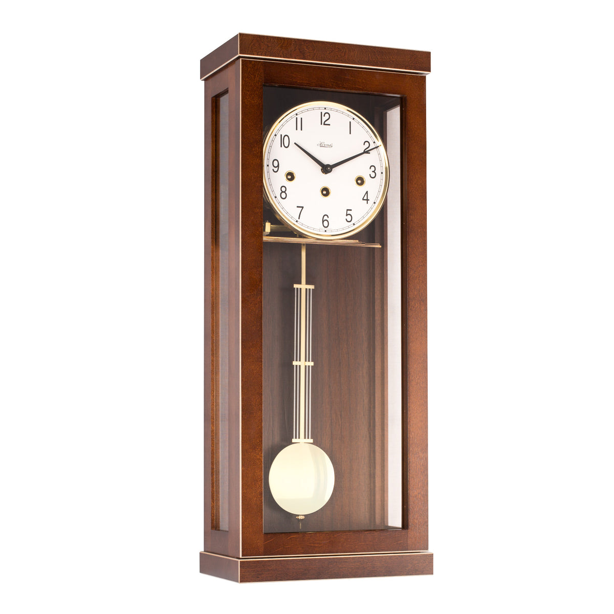 Hermle Lancaster 70989030341 Mechanical Regulator Wall Clock Walnut