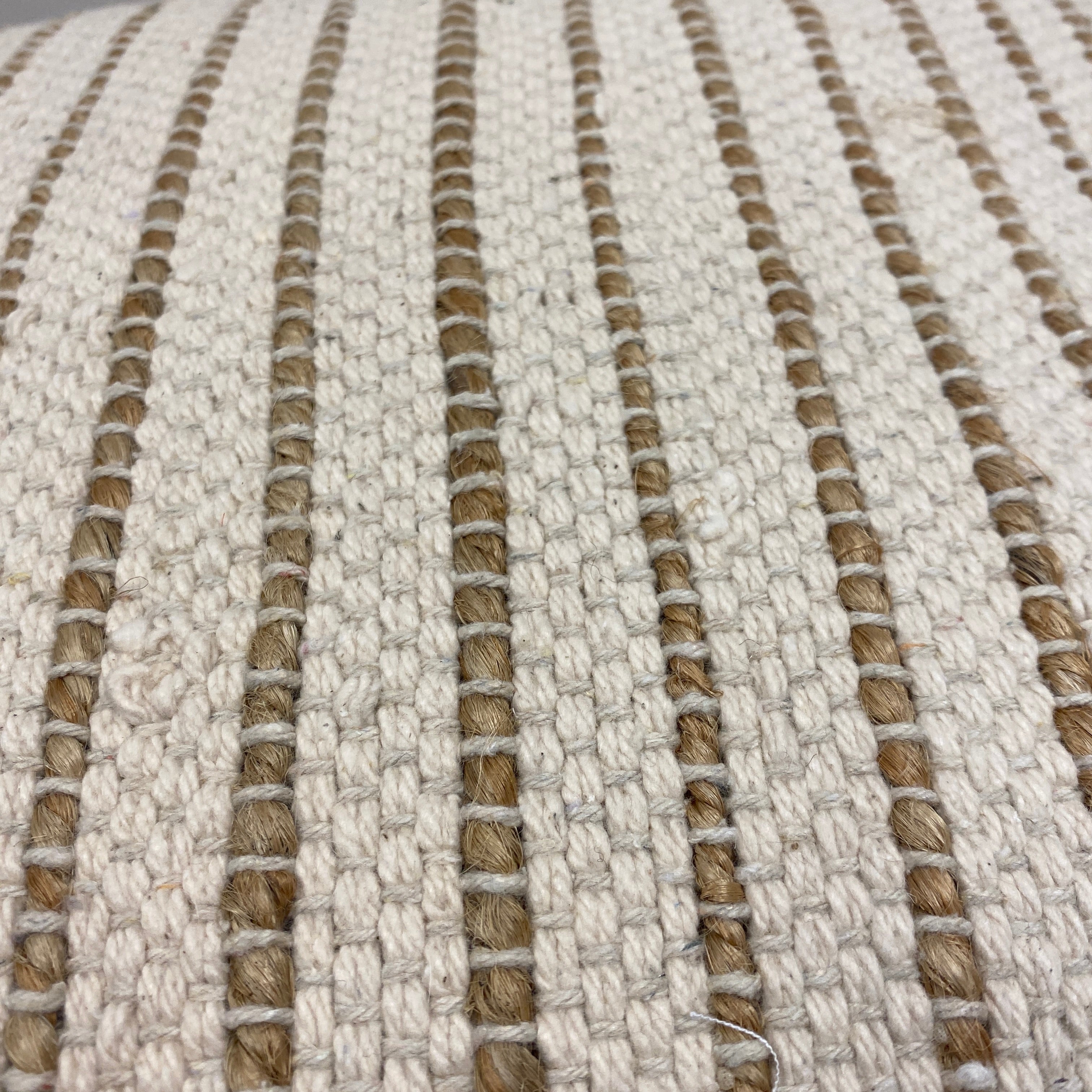 Natural Textured Ivory & Brown 'Blancos' Cushion