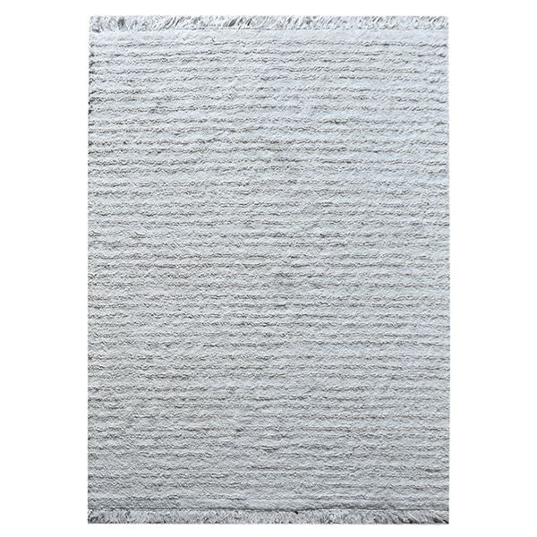 Ivory 'Havre' Textured Table Tufted Cotton Rug