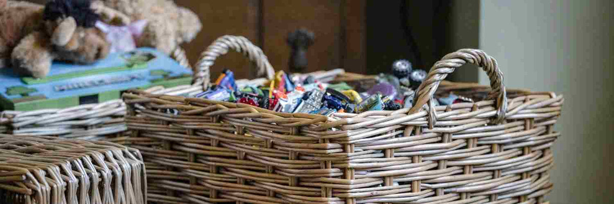 Wicker & Seagrass Storage Baskets - Arthur Cameron