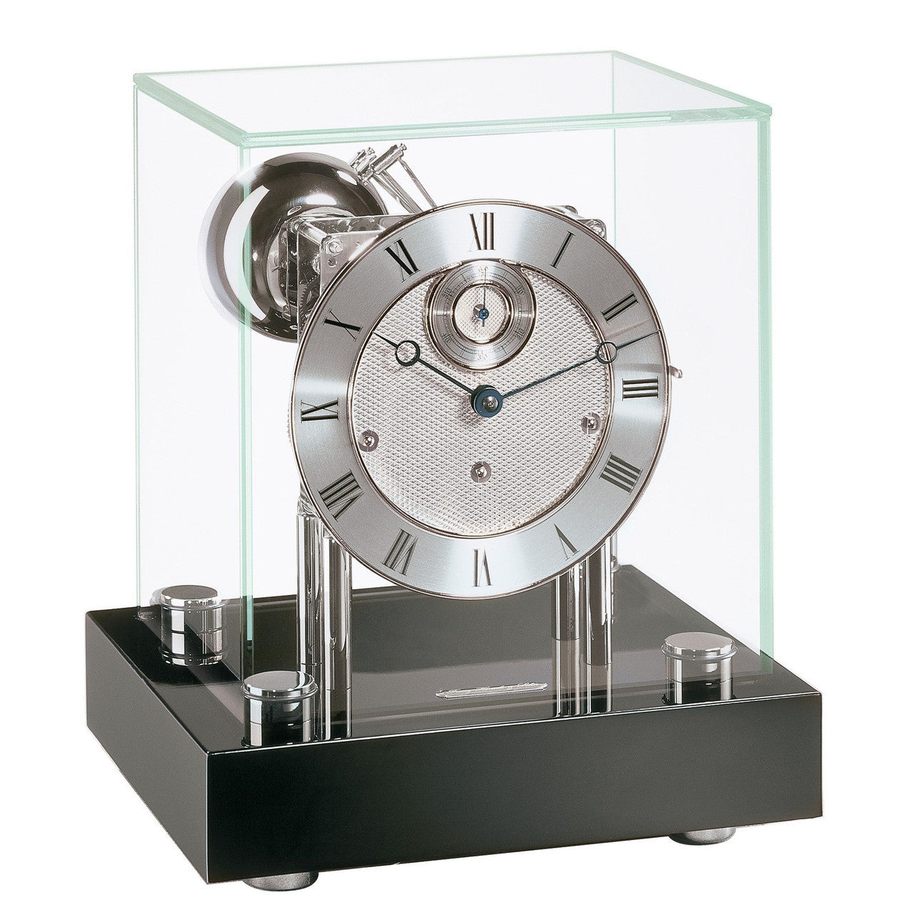 Hermle Chigwell Mechanical Mantel Clock - Black - Westminster Chime
