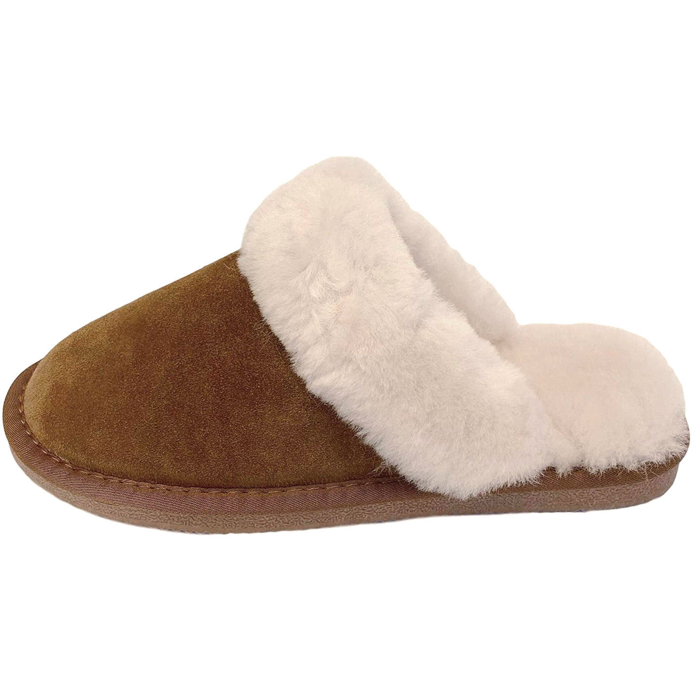 Ladies 'Daisy' Sheepskin Slipper Mule - Chestnut