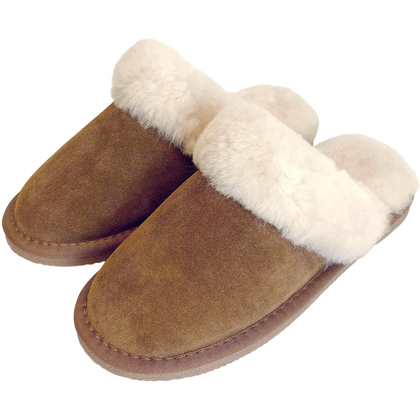 Ladies 'Daisy' Sheepskin Slipper Mule - Chestnut