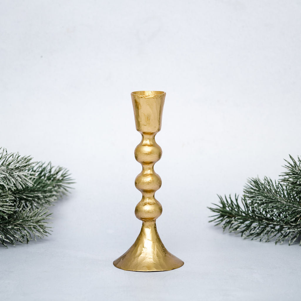 Sona Gold Coloured Candlestick Holder