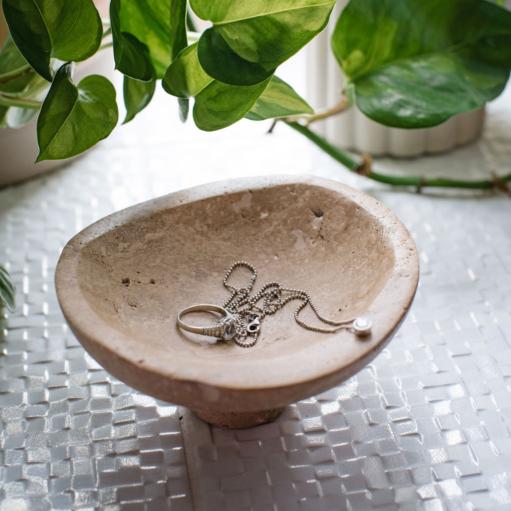 Delabole Travertine Bowl