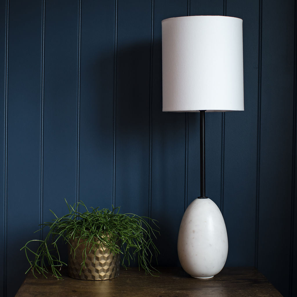 Kozani White Marble Table Lamp