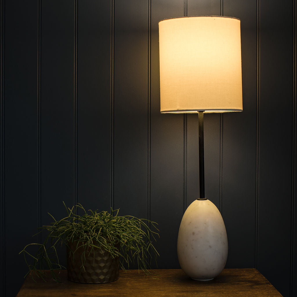 Kozani White Marble Table Lamp