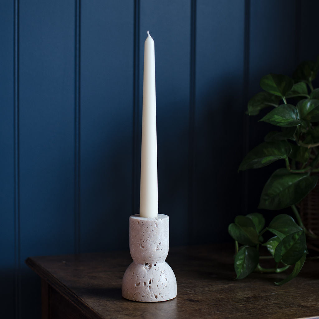 Keekle - Travertine Candlestick