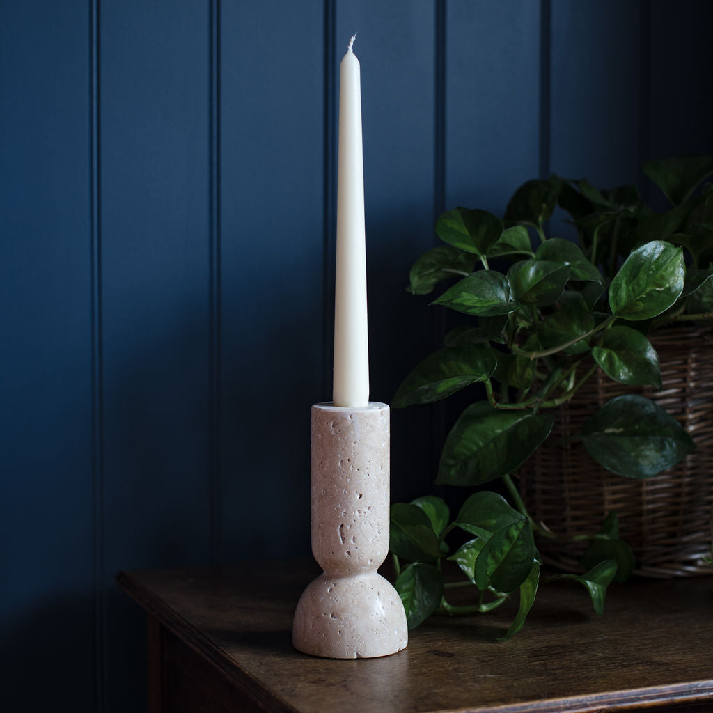 Keekle - Travertine Candlestick