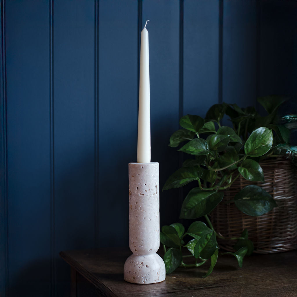 Keekle - Travertine Candlestick