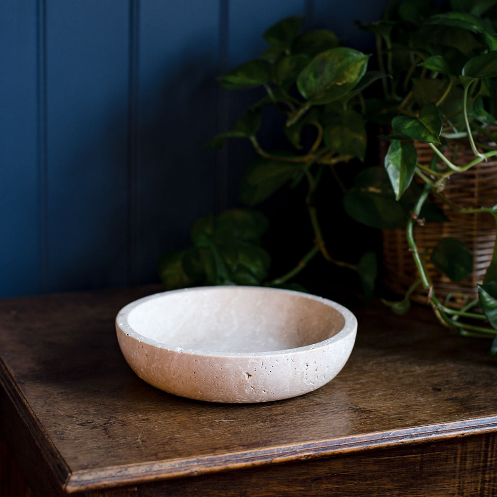 Liza - Travertine Decorative Bowl