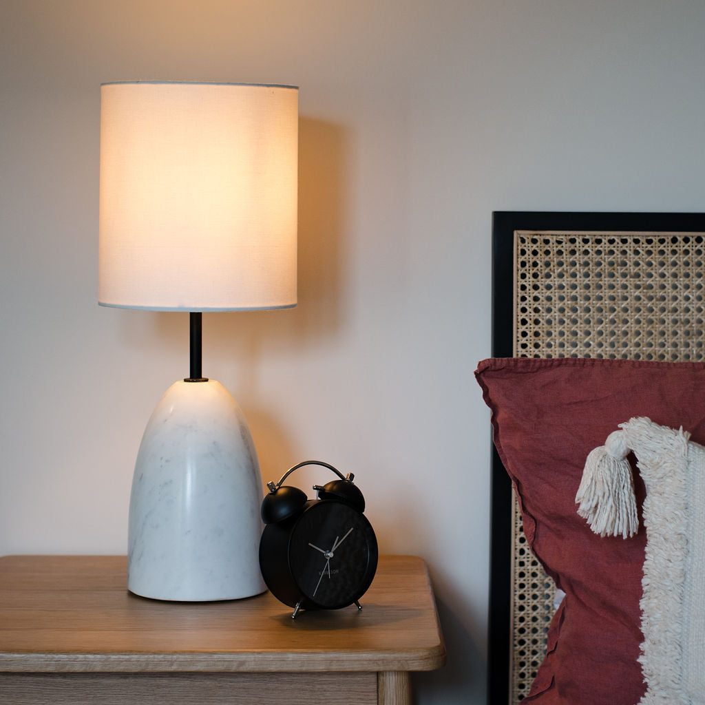 Kenmay White Marble Table Lamp