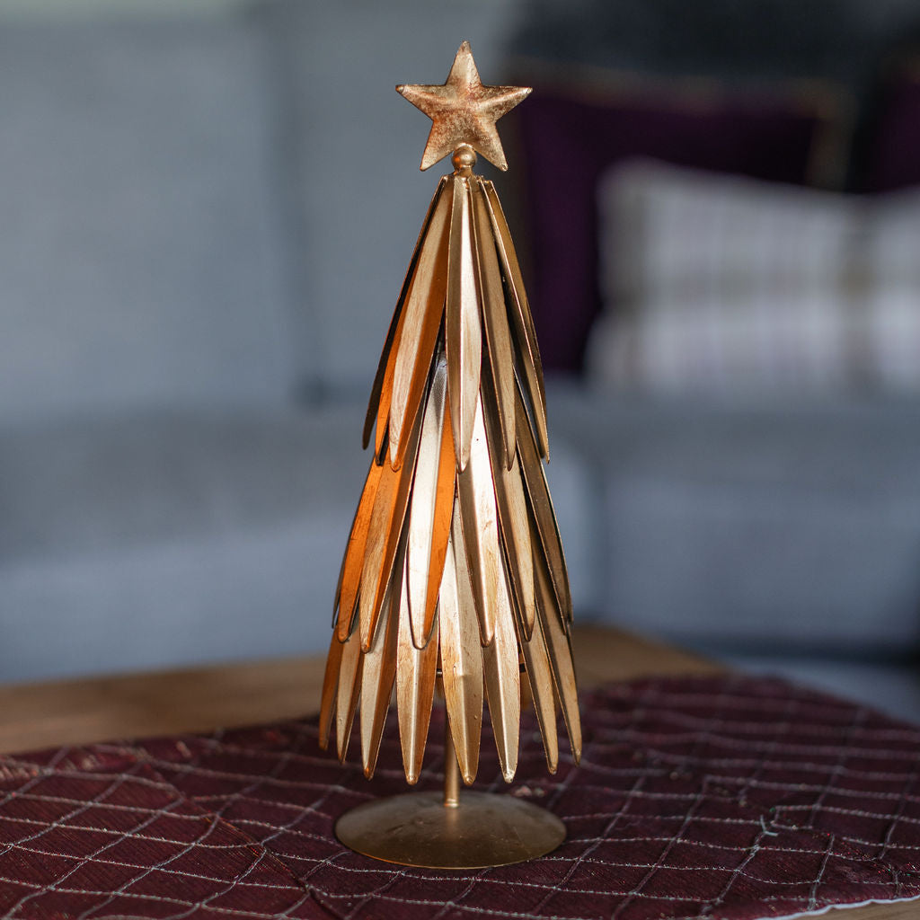 Killifreth Free Standing Tapered Tin Decorative Christmas Tree