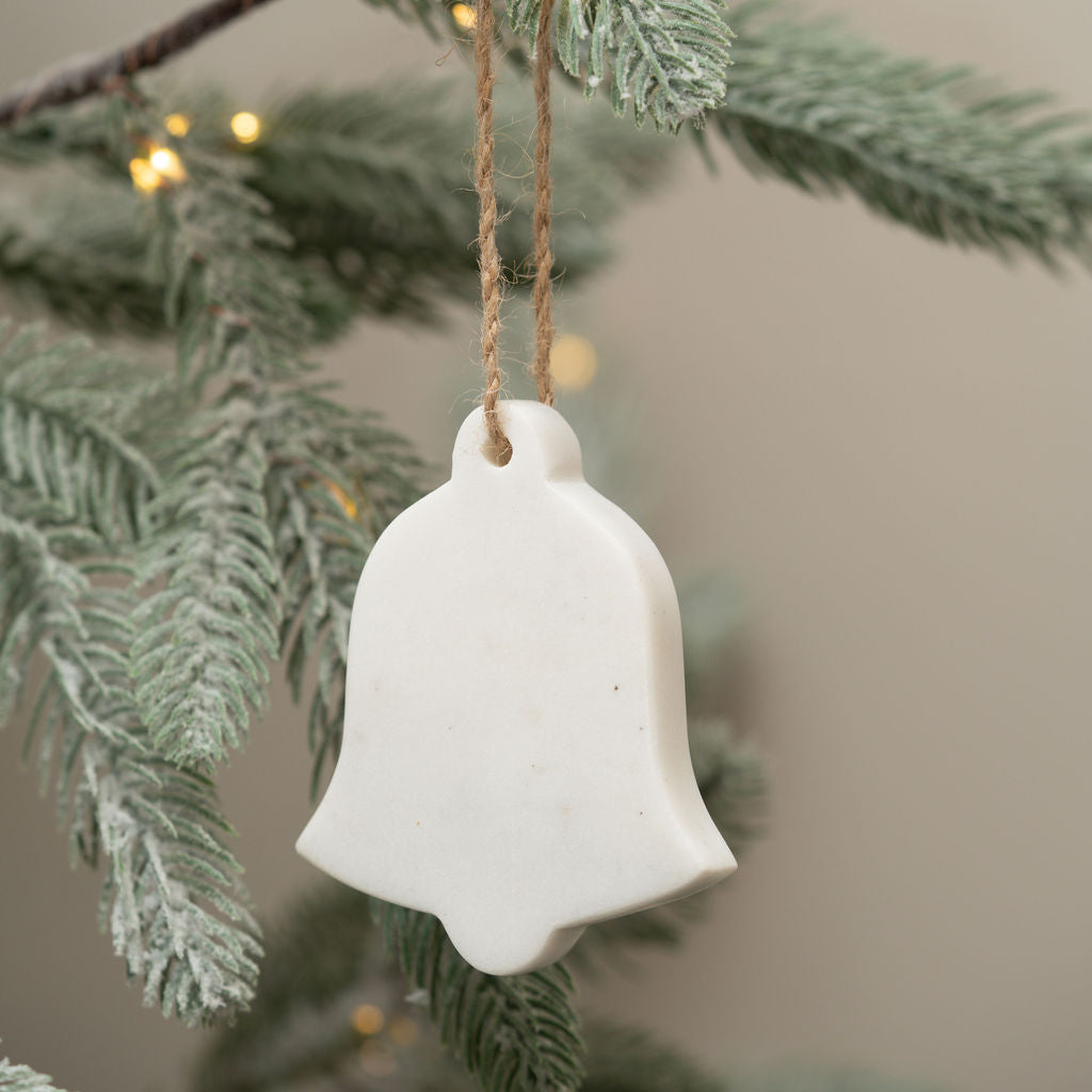 White Marble Hanging Bell Decoration