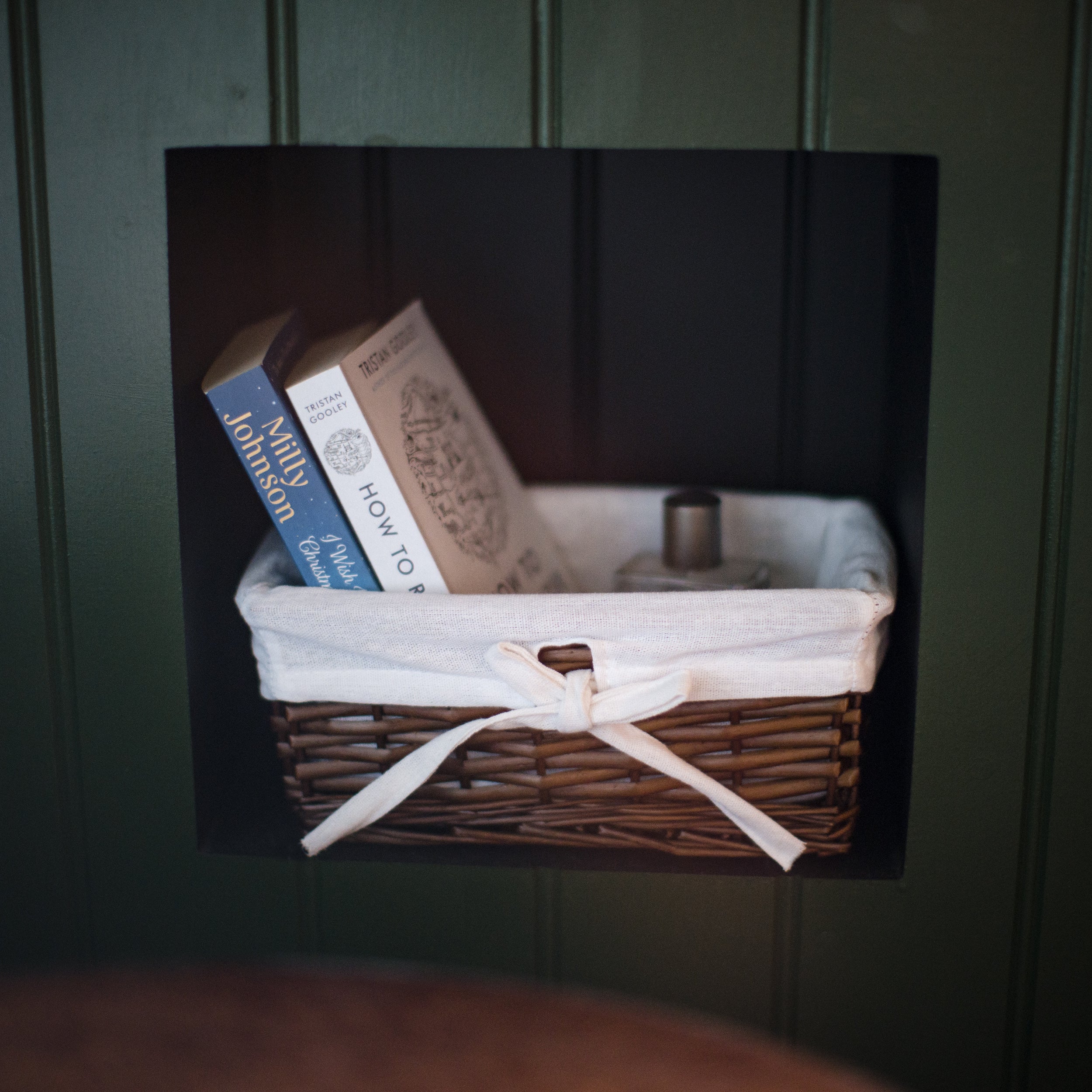 Distilled Brown Extra Small Wicker Tray