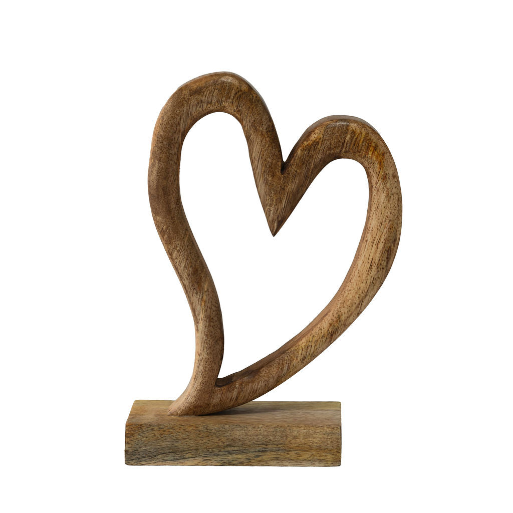 Avignon, Decorative Wooden, Hand-carved Heart