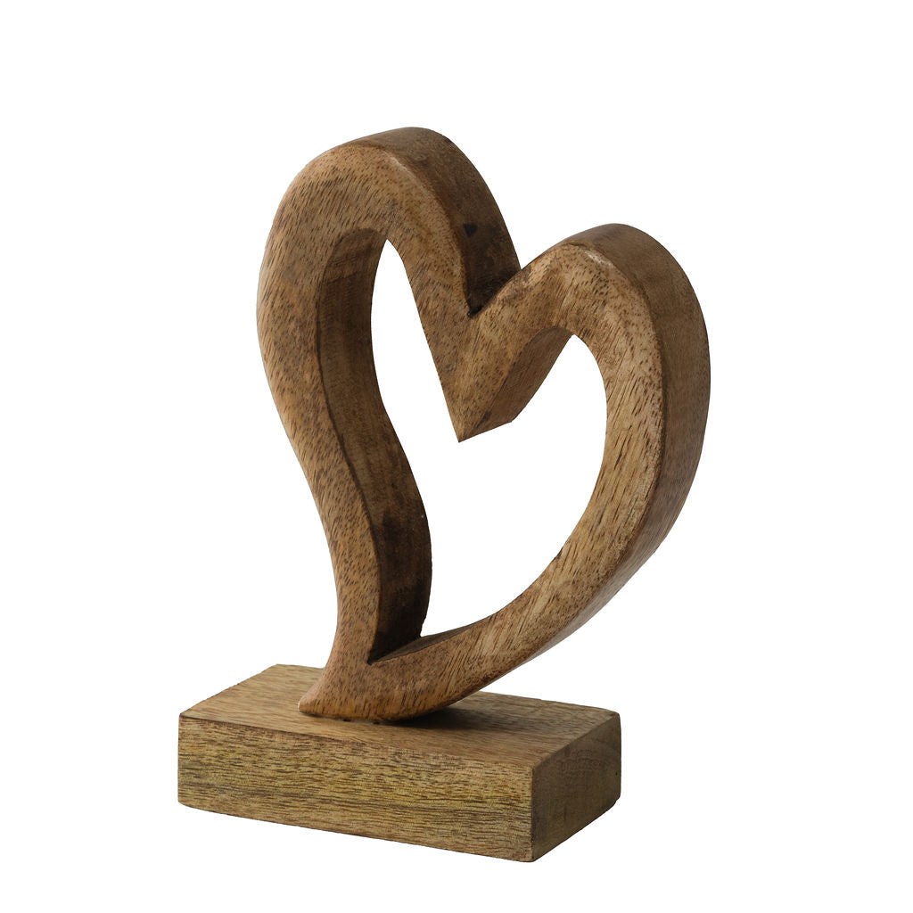 Avignon, Decorative Wooden, Hand-carved Heart