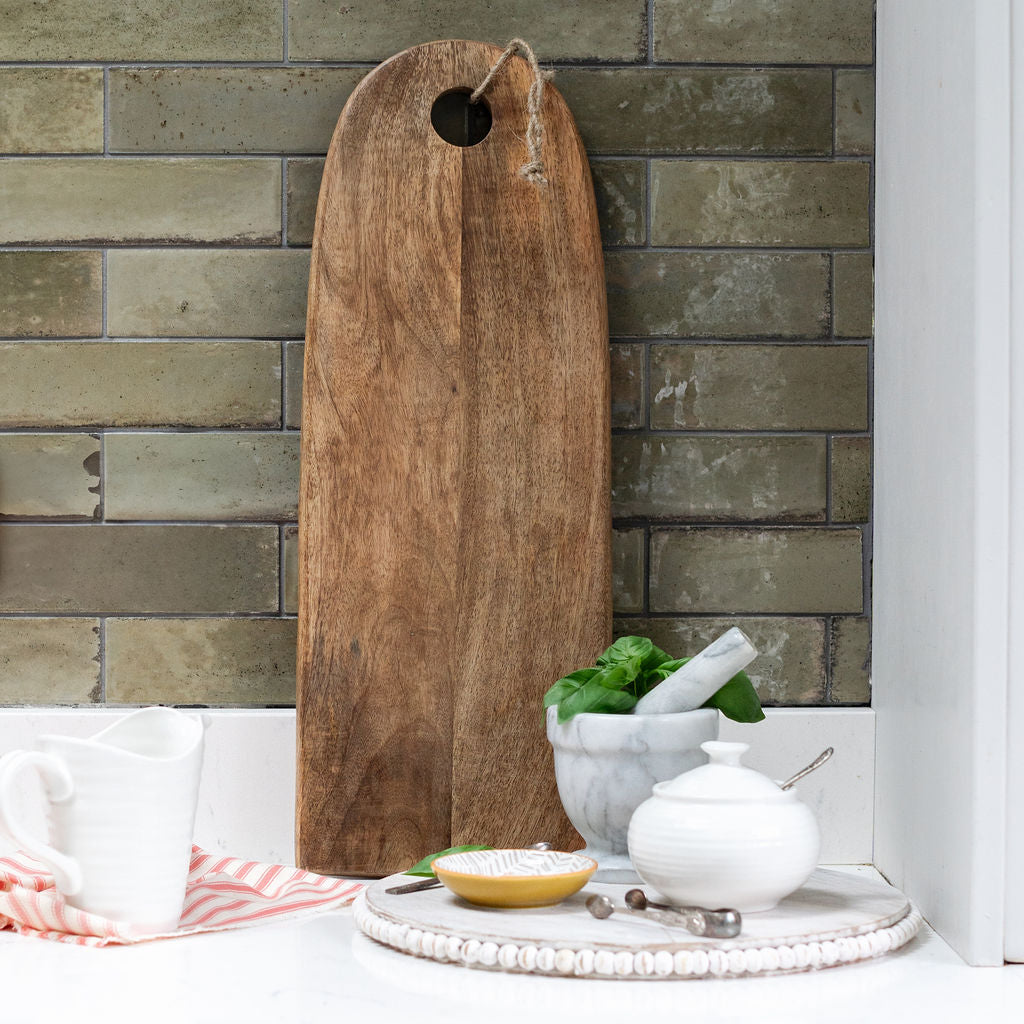 Gordes - Round edged, Oiled, Wooden Serving Board