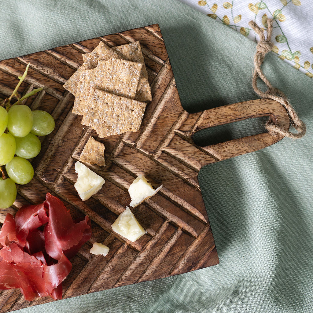 Grasse, Small, Decorative Chopping board, featuring intricate carved design