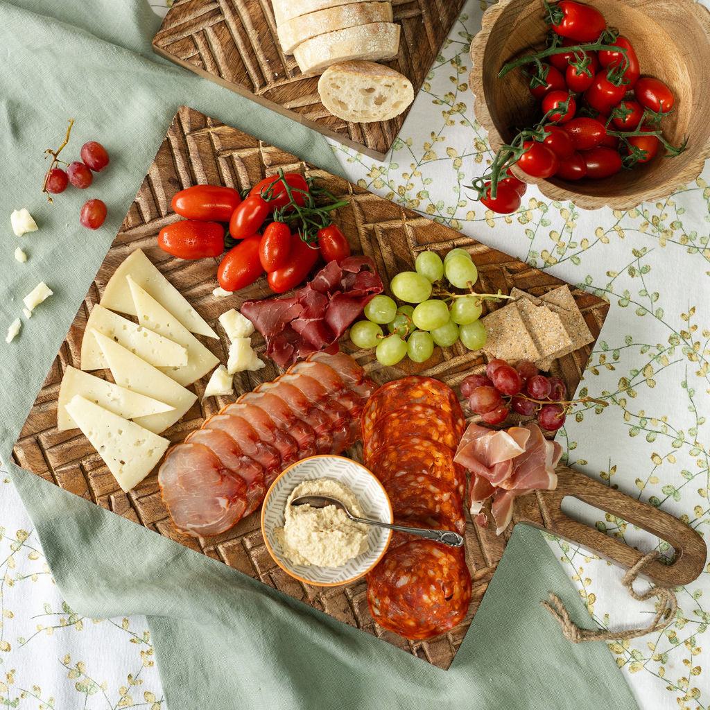 Grasse, Large Decorative Chopping board, featuring intricate carved design