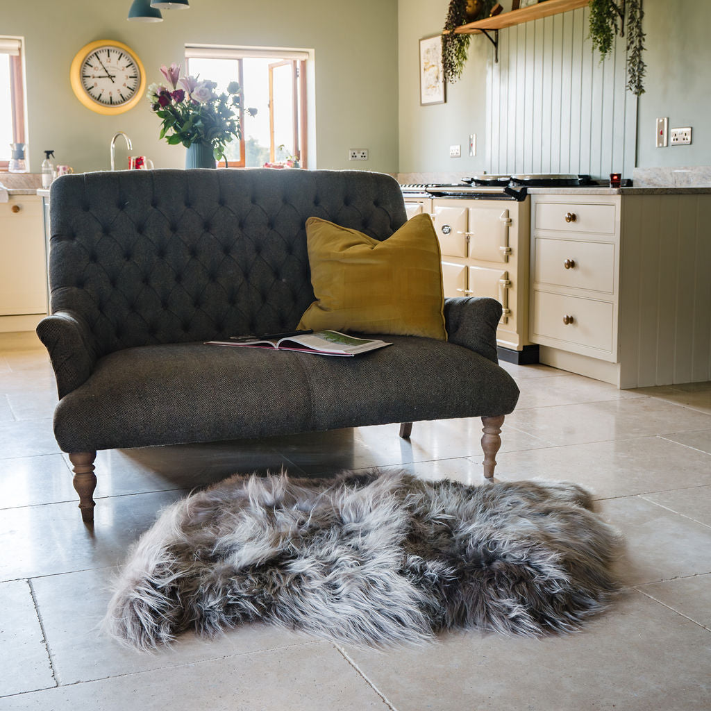 Icelandic Sheepskin Rug Taupe (Double) Extra Large