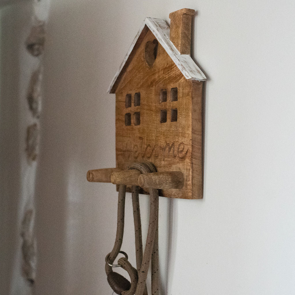 Vannes, Wooden Home Decorative Hanging Hook Rack