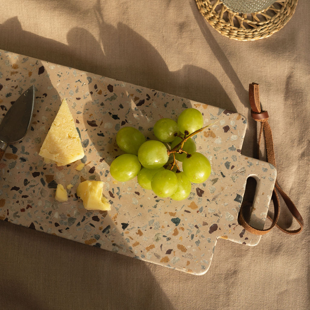 Pink Terrazzo Cheese Board