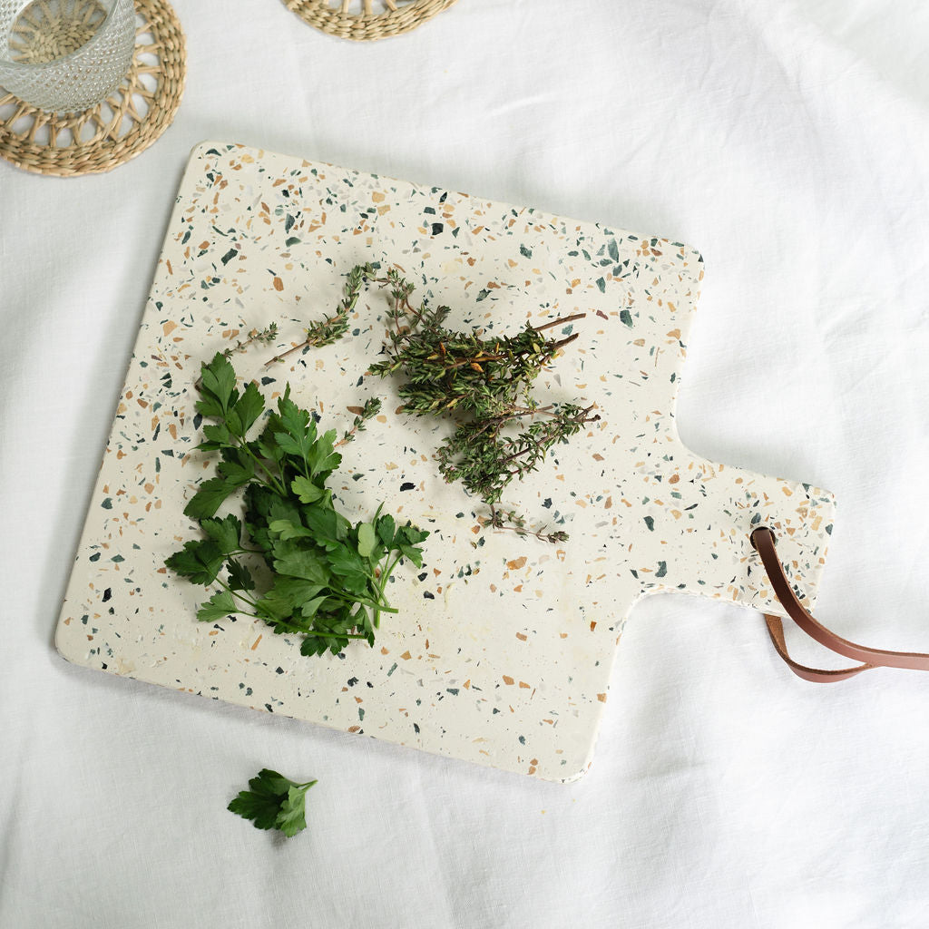 Earthy Terrazzo Cheese Board