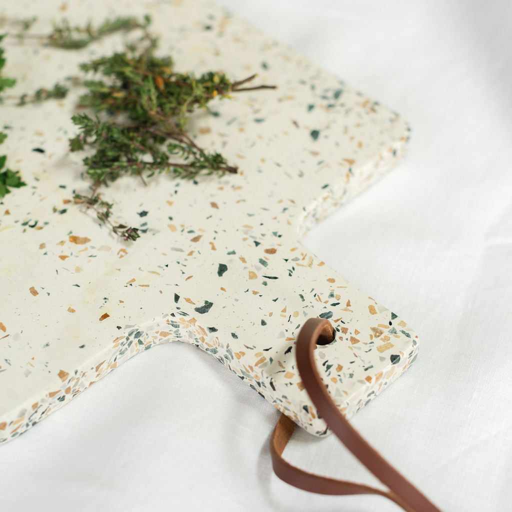 Earthy Terrazzo Cheese Board