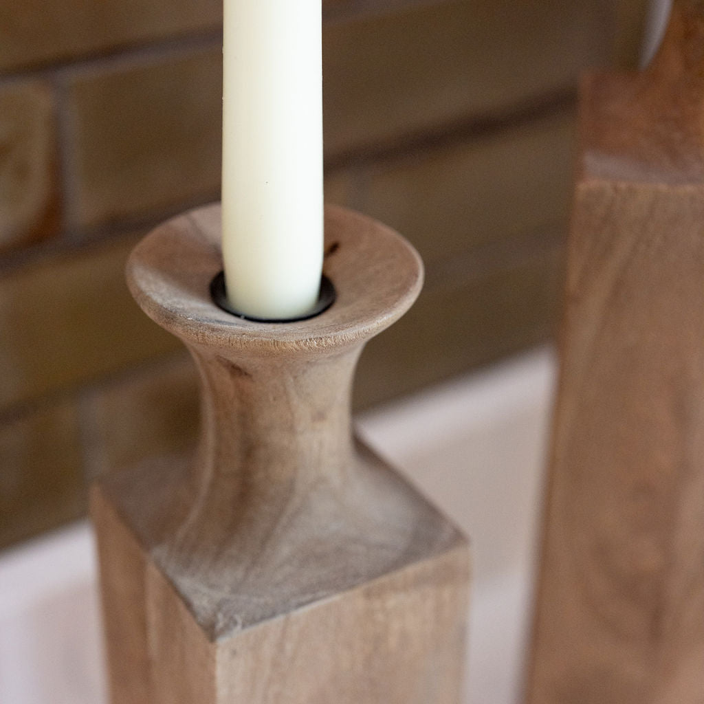 Aust Wooden Candle Holder