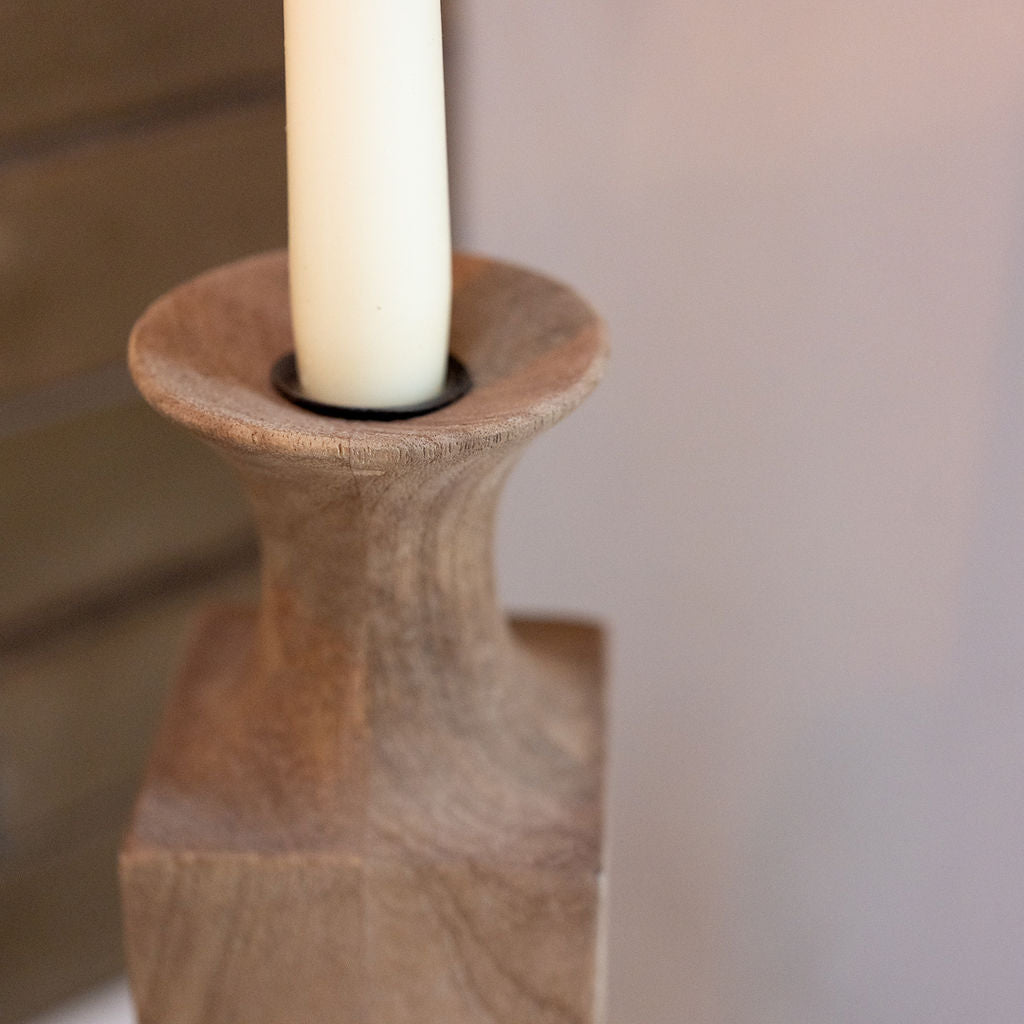 Aust Wooden Candle Holder