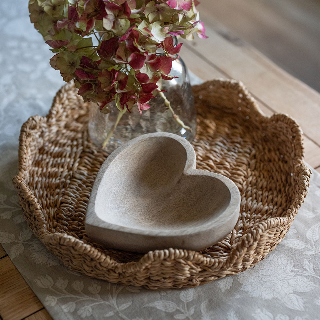 Belfort, Mango Wood Heart-Shaped Trinket Holder