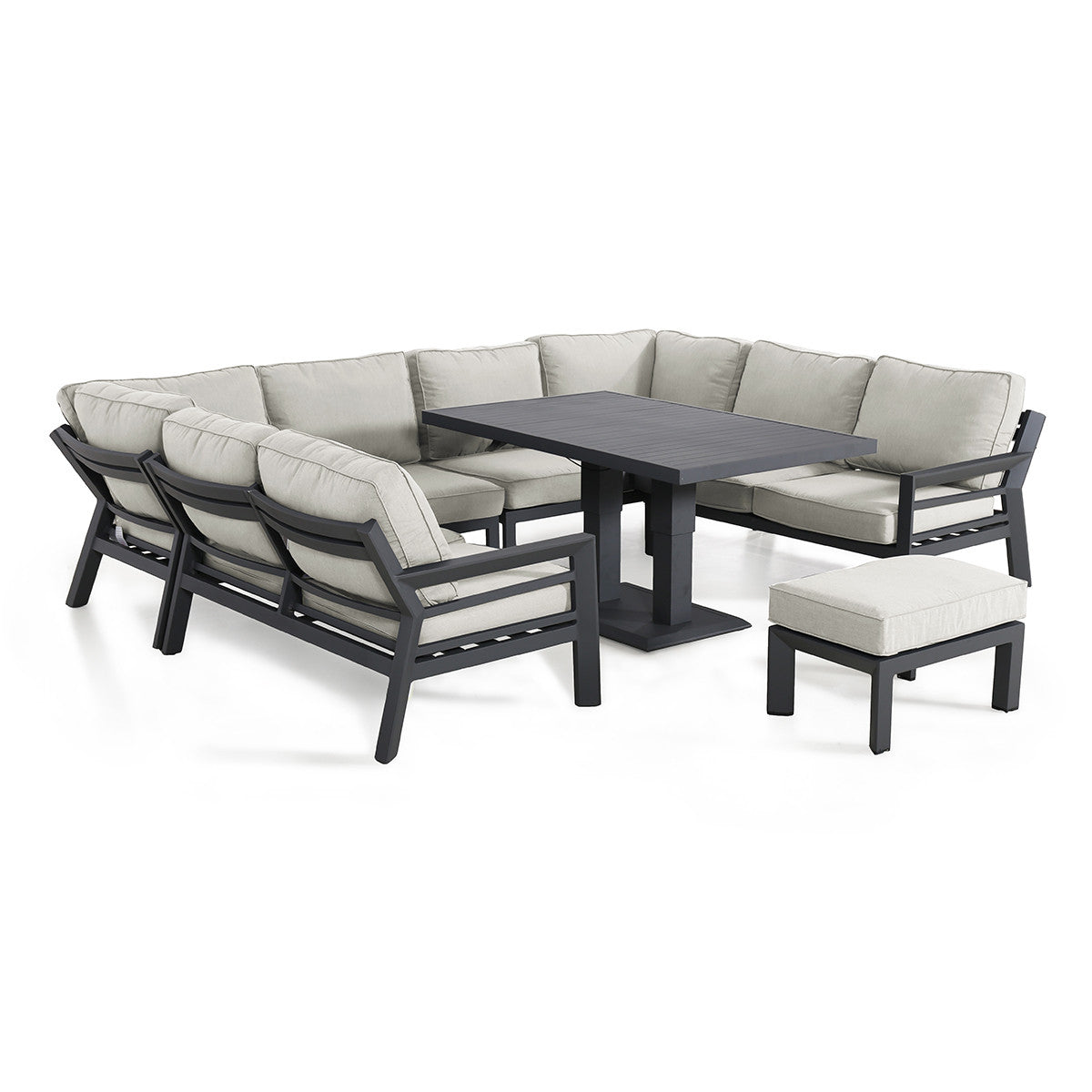 New York U-Shaped Sofa Set / Dove Grey