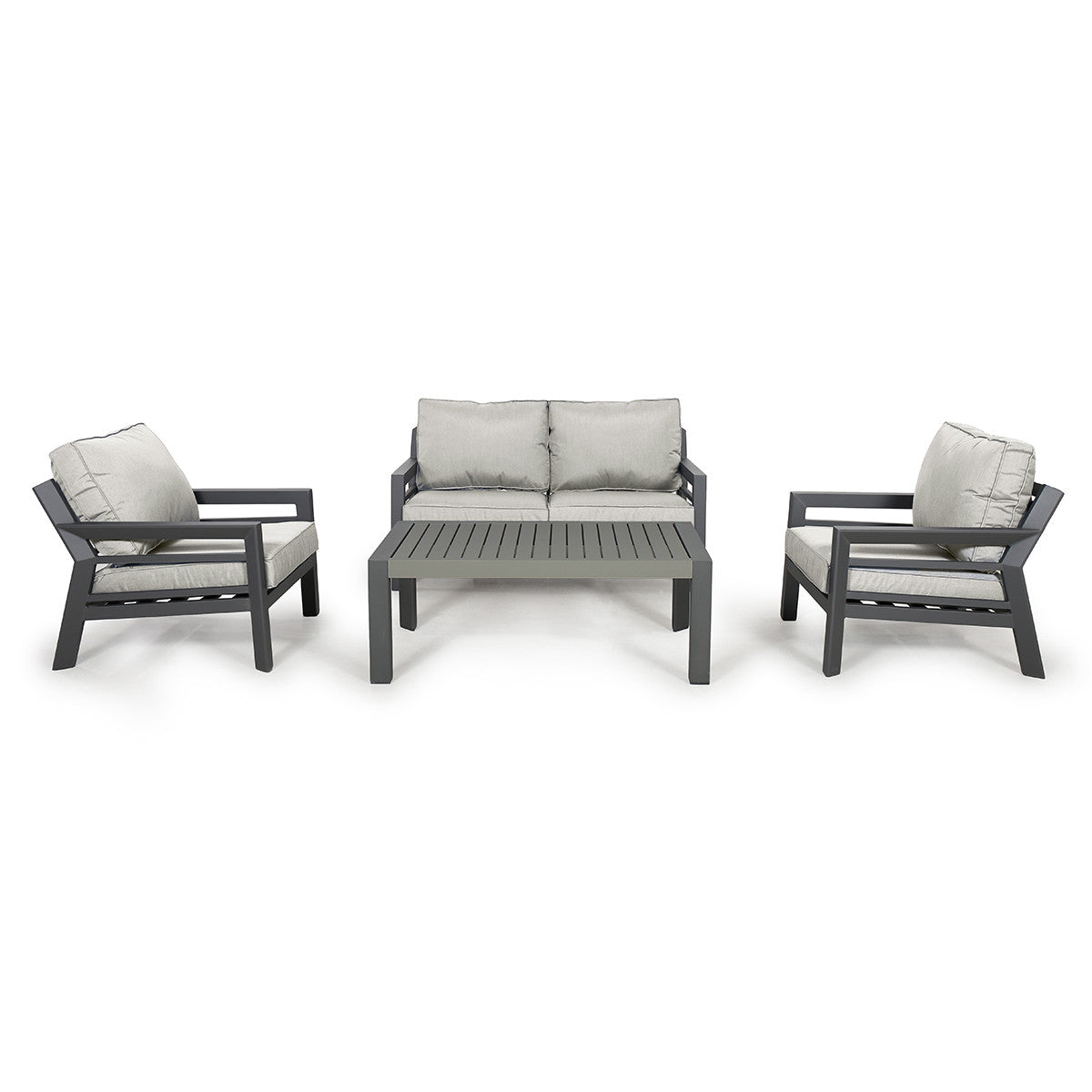 New York Outdoor Fabric 2 Seat Sofa Set