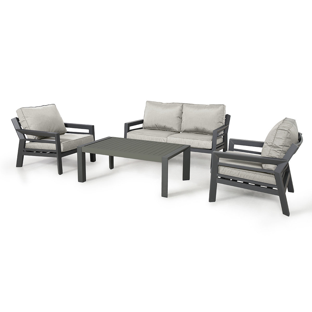 New York Outdoor Fabric 2 Seat Sofa Set