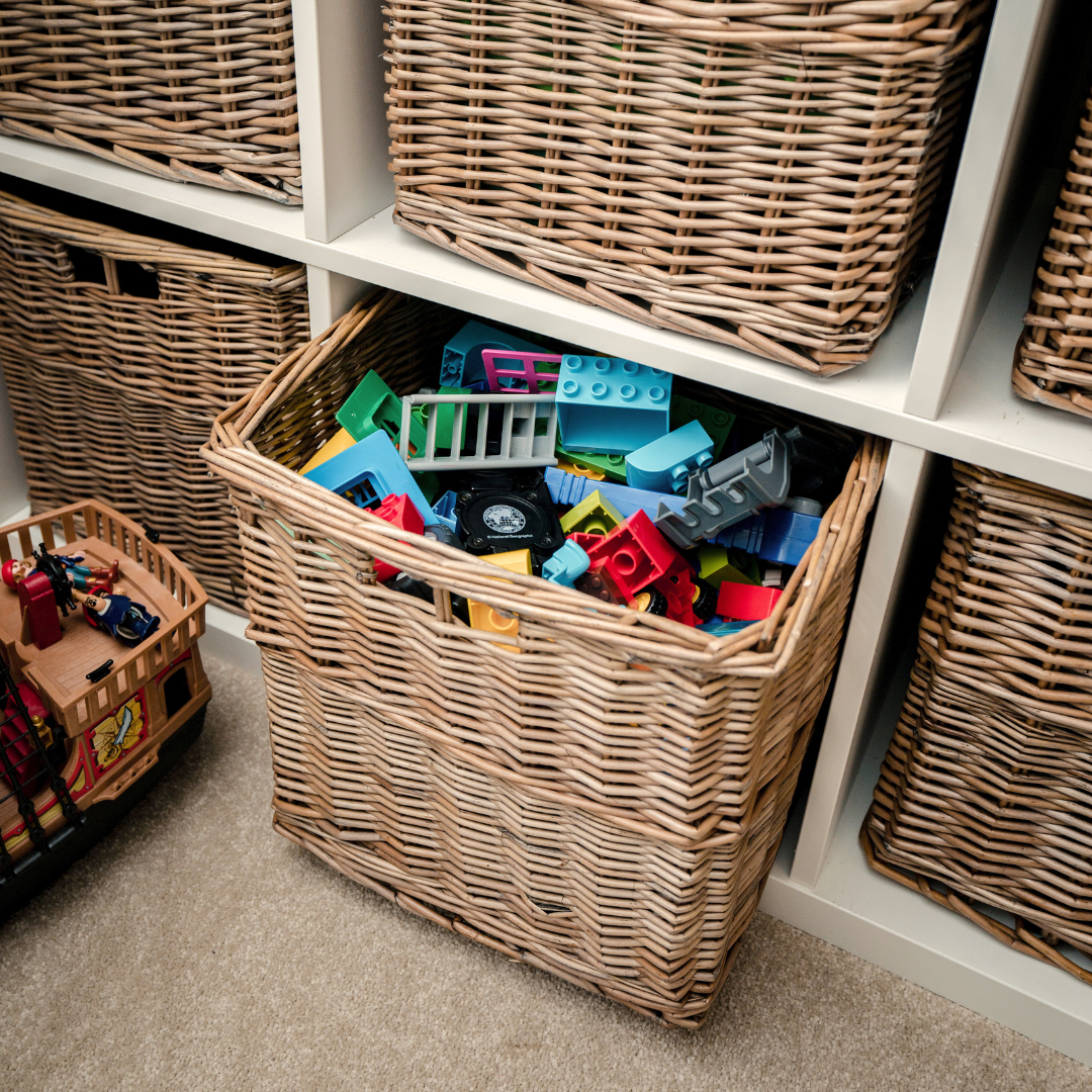 Antique Wash Wicker Square Storage Basket – Arthur Cameron