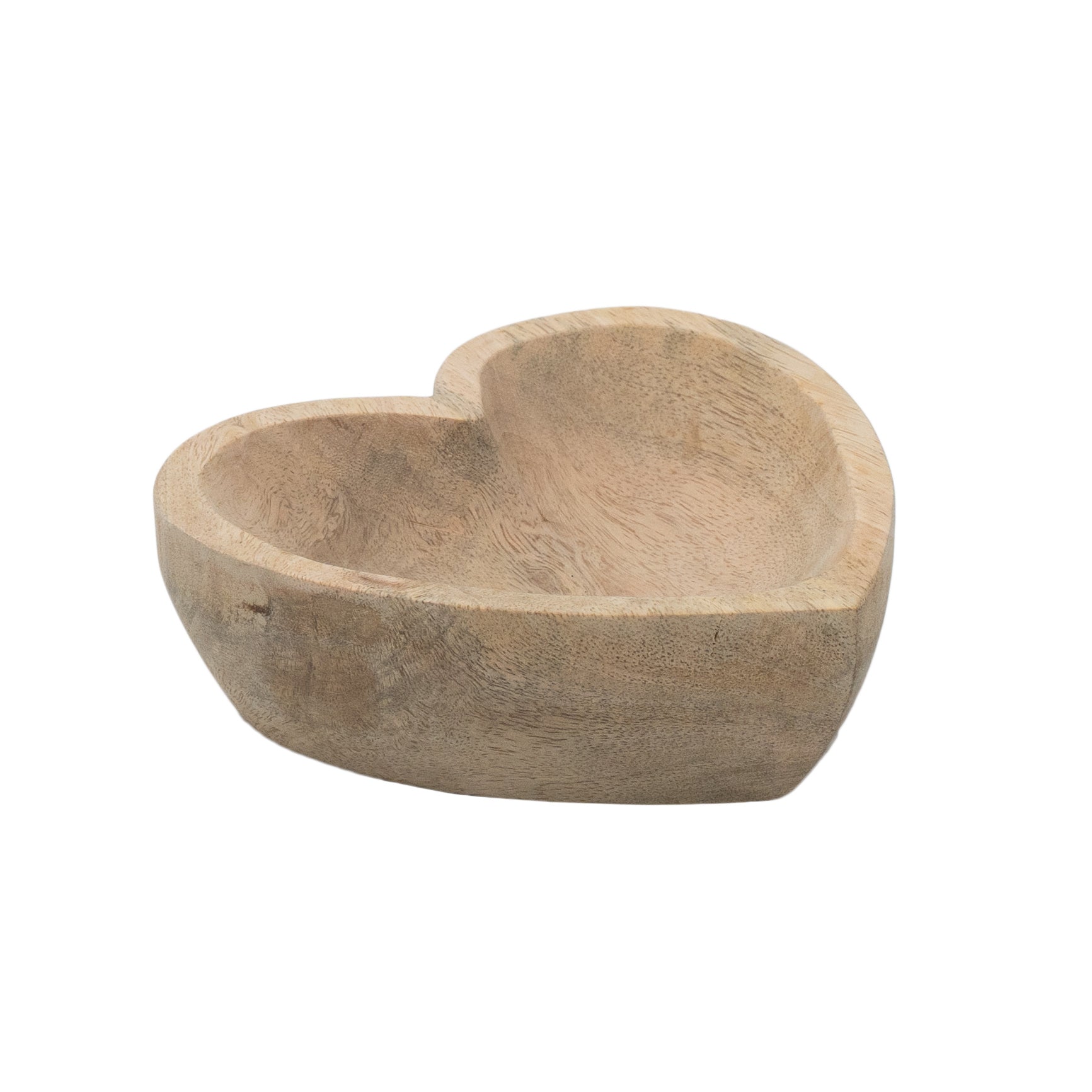 Belfort, Mango Wood Heart-Shaped Trinket Holder