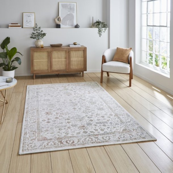 Textured Traditional Creation Neutral Rug