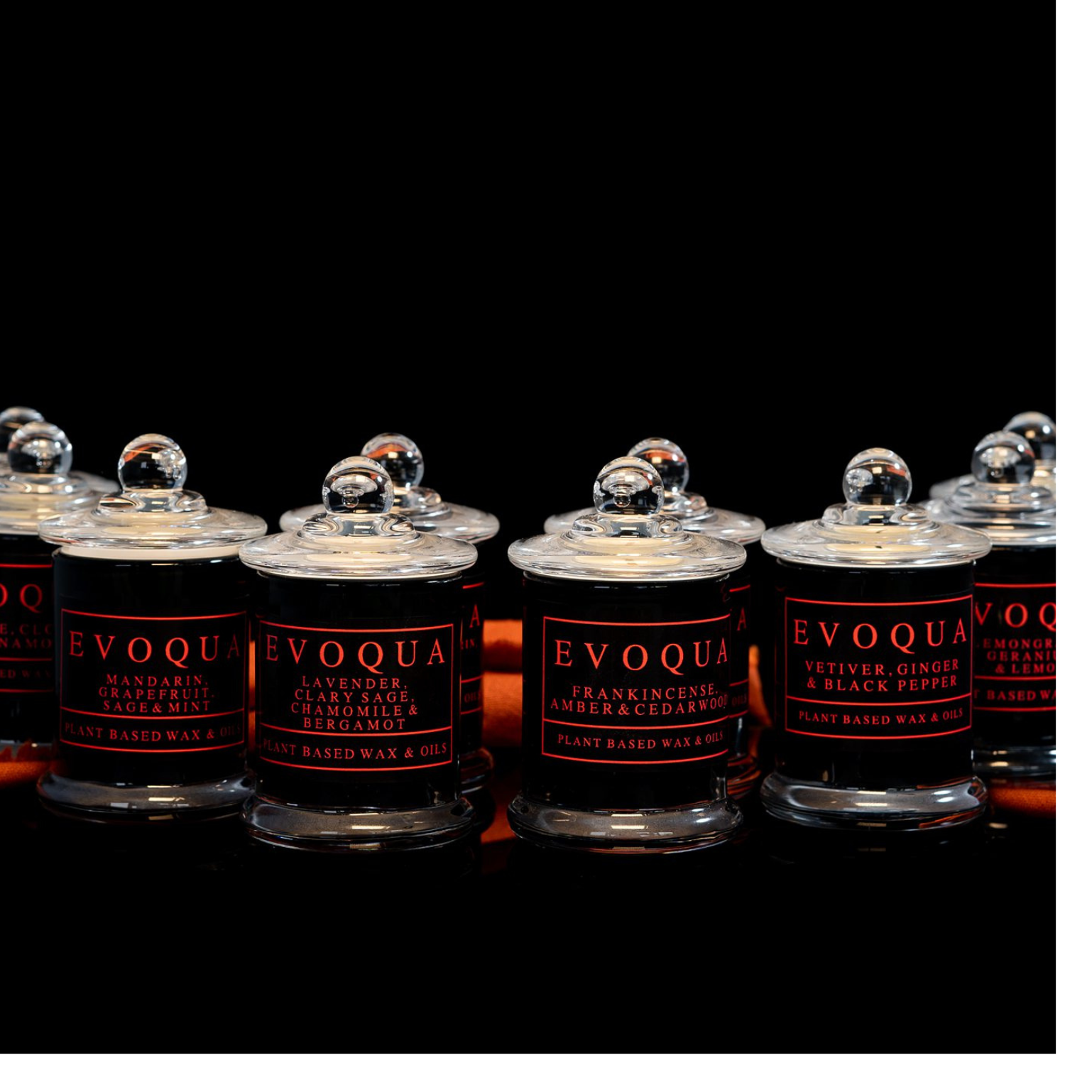 Evoqua 3 Piece Scented Candle Gift Set - Lavender, Clary Sage, Chamomile, Bergamot / Orange, Mandarin, Bergamot, Lavender / Eucalyptus, Lemon, Mint