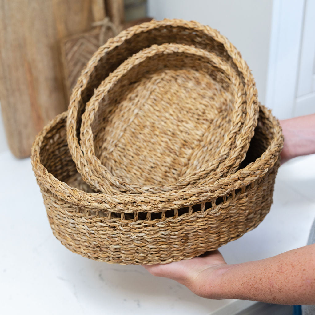 Halda Oval Seagrass Storage Tray