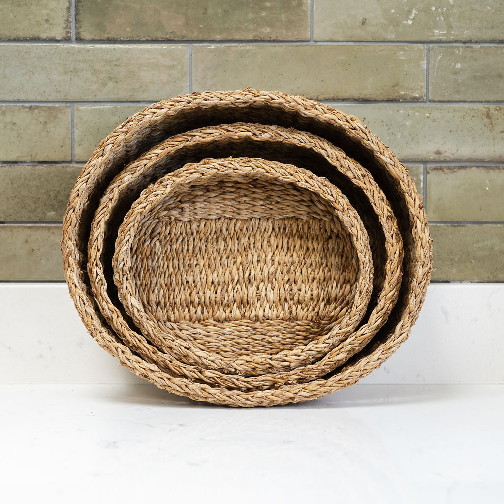 Halda Oval Seagrass Storage Tray