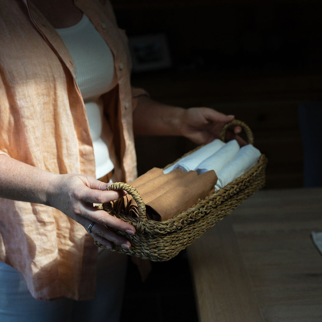 Bhadra Seagrass Rectangular Tray with Handles