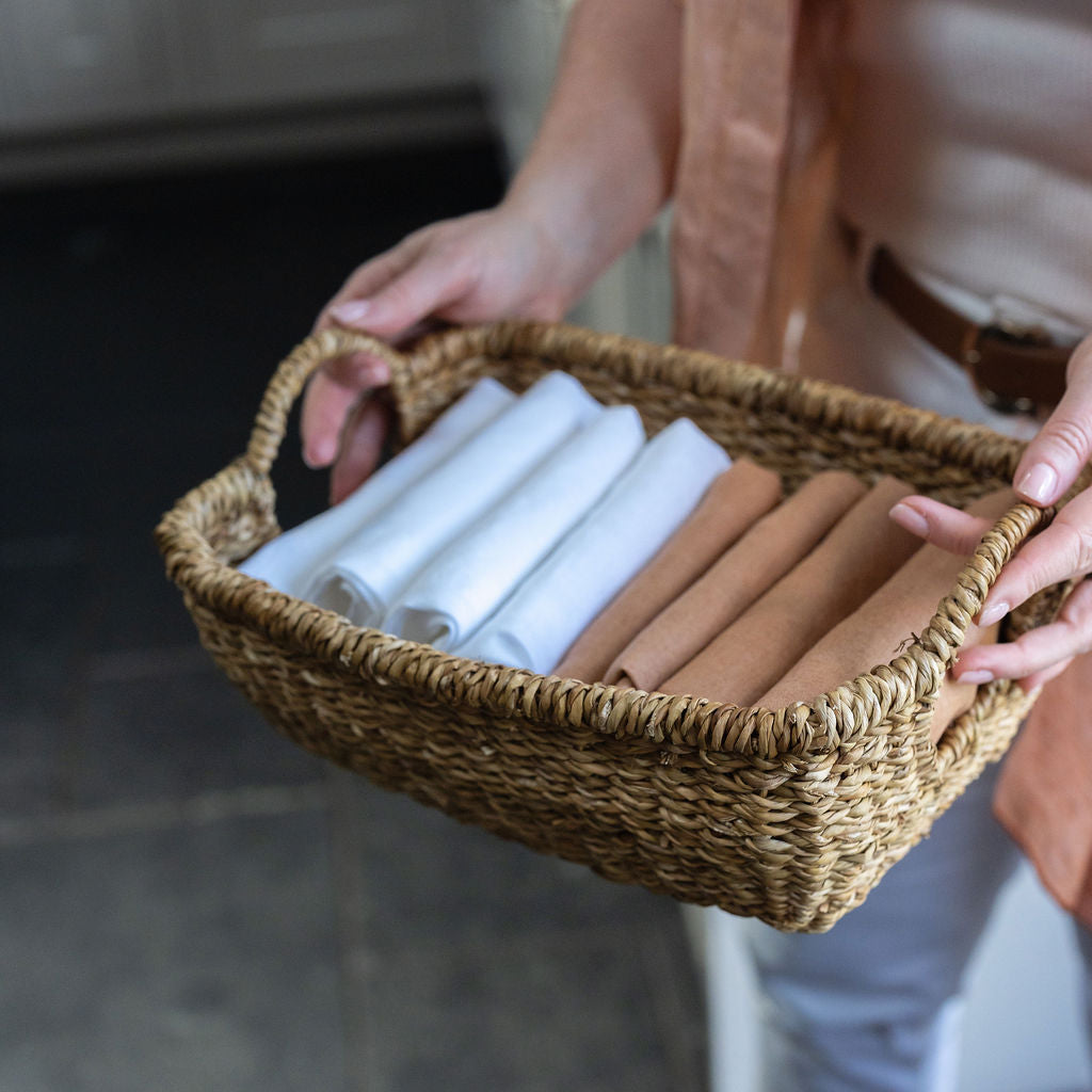Meghna Seagrass Rectangular Storage Basket
