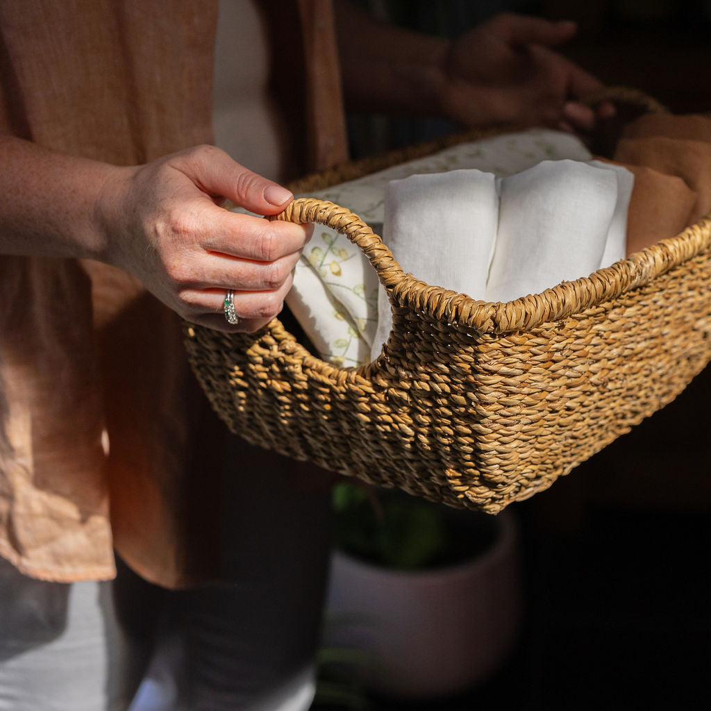 Meghna Seagrass Rectangular Storage Basket