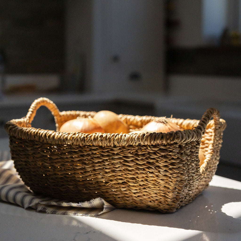 Meghna Seagrass Rectangular Storage Basket