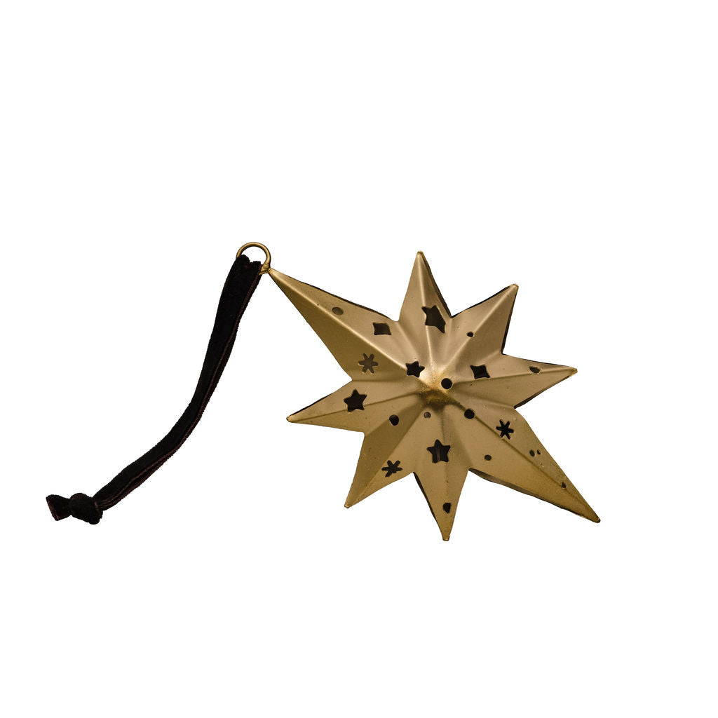 Altair Decorative Gold Coloured Tin Hanging Decoration