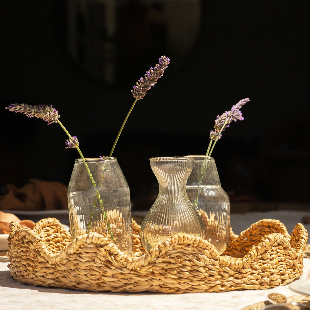 Bangali Scallop Lidded Storage Basket
