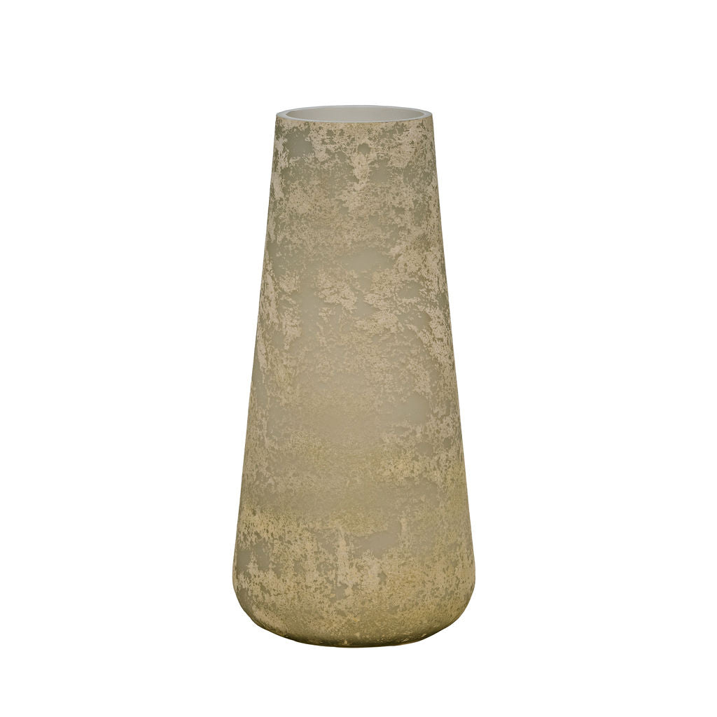 Tsang Rustic Cream Finished Glass Vase