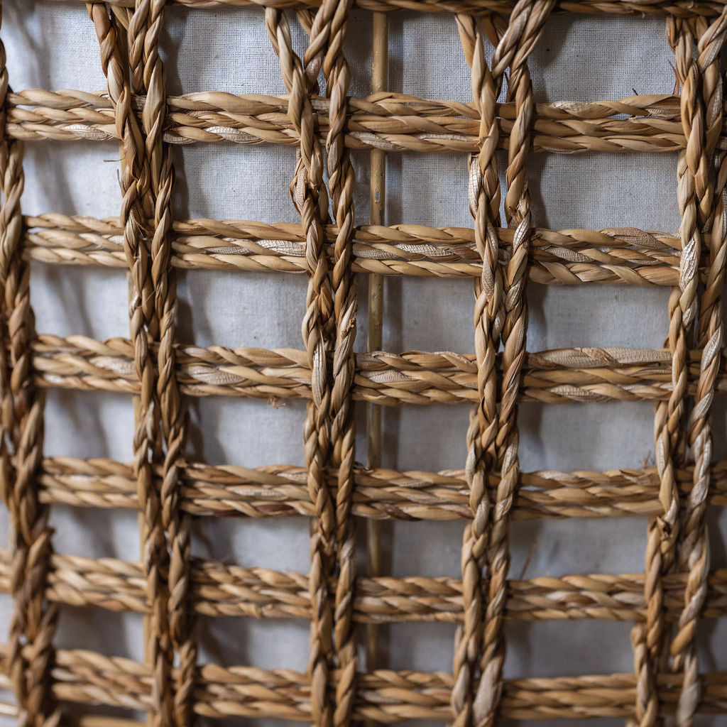 Bhodra Lined Seagrass Laundry Basket