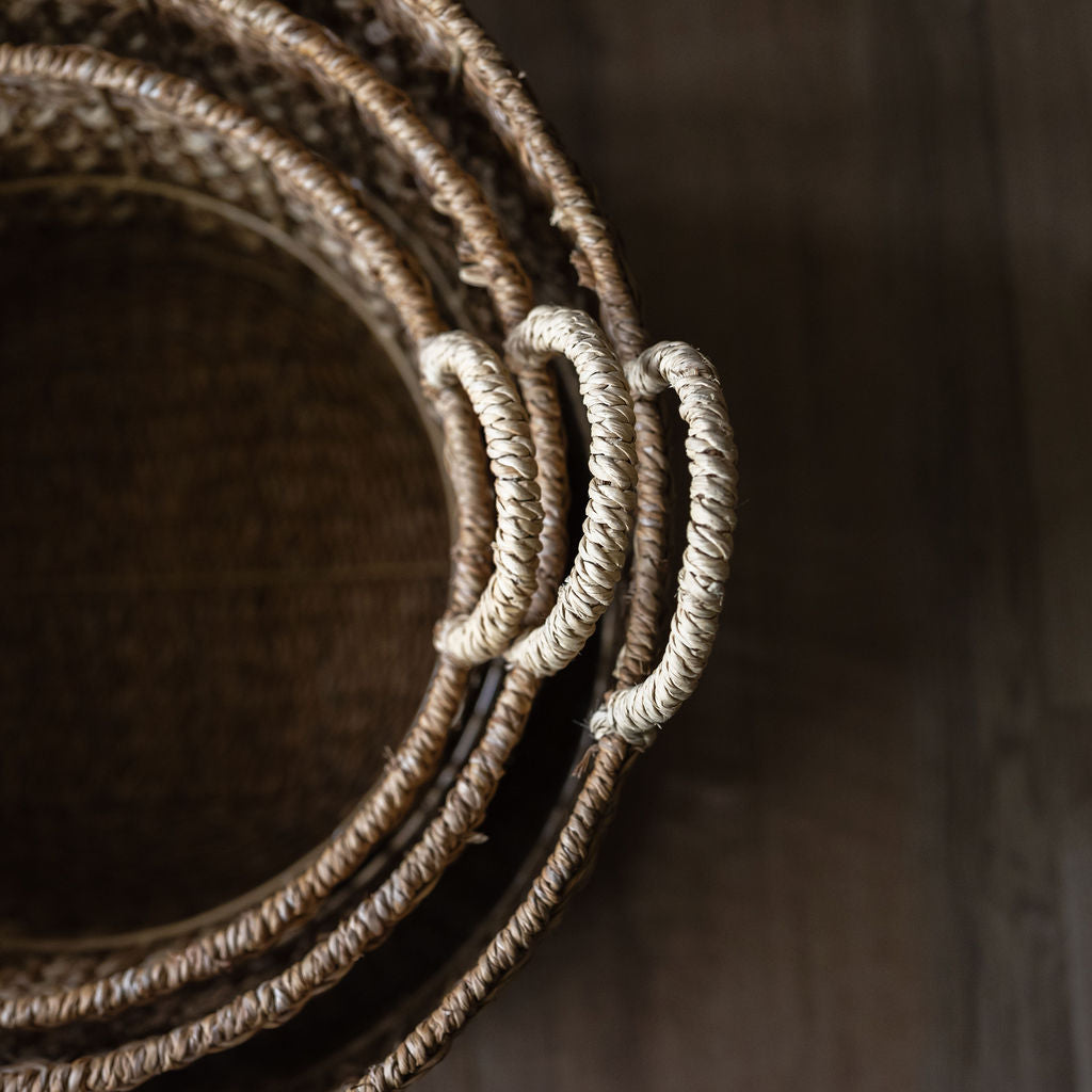 Dhepa Round Seagrass Storage Basket